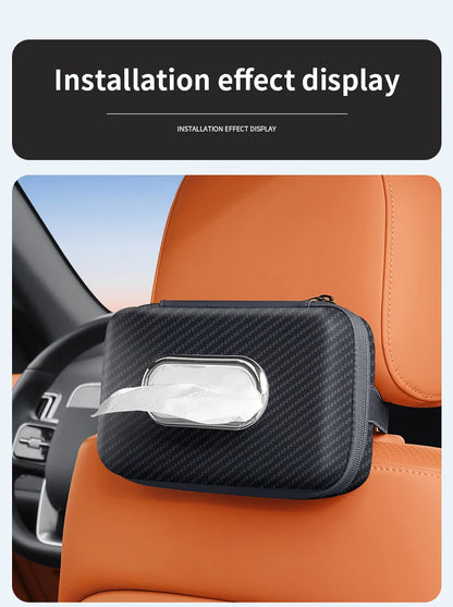 Car sun visor tissue box, seat back car mounted tissue box, car mounted armrest box, high-end storage decoration sanitary paper box