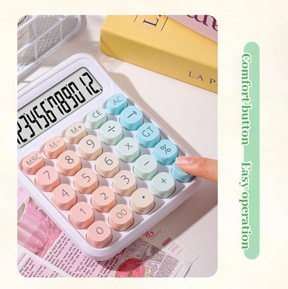 Calculator with Dual Power Supply, 12 Digits, Electronic Calculator, Home, Office, School, Financial, accounting Tools
