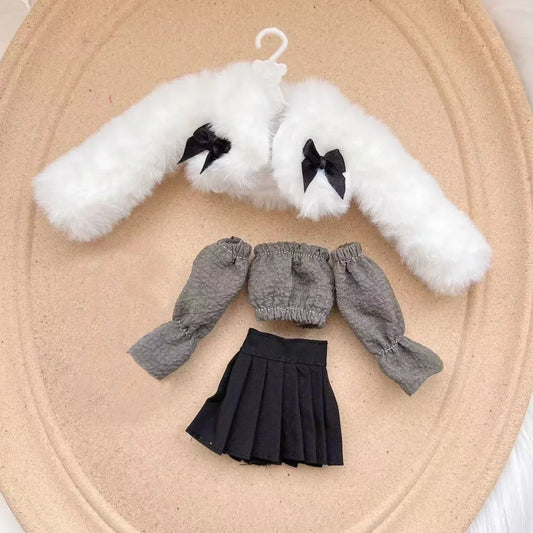 Fashion 1/6 Blythe Doll Clothes Sweater Set Barbie Doll Replacement Clothes Ob24 Doll Outfit Accessories No Socks