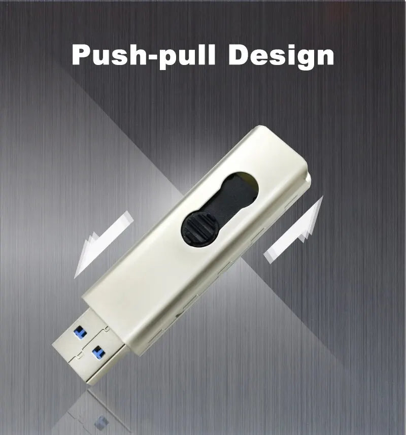 HP USB Flash Drive, 3.2 32GB 64GB, High Speed Sticks, External Storage, Metal Pen Drive, Creative Personality Car Music