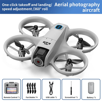 GT3 MAX Mini Drone 8K Dual HD Camera FPV 5G WiFi Brushless Obstacle Avoidance RC Screen Quadcopter Outdoor Aerial Photography