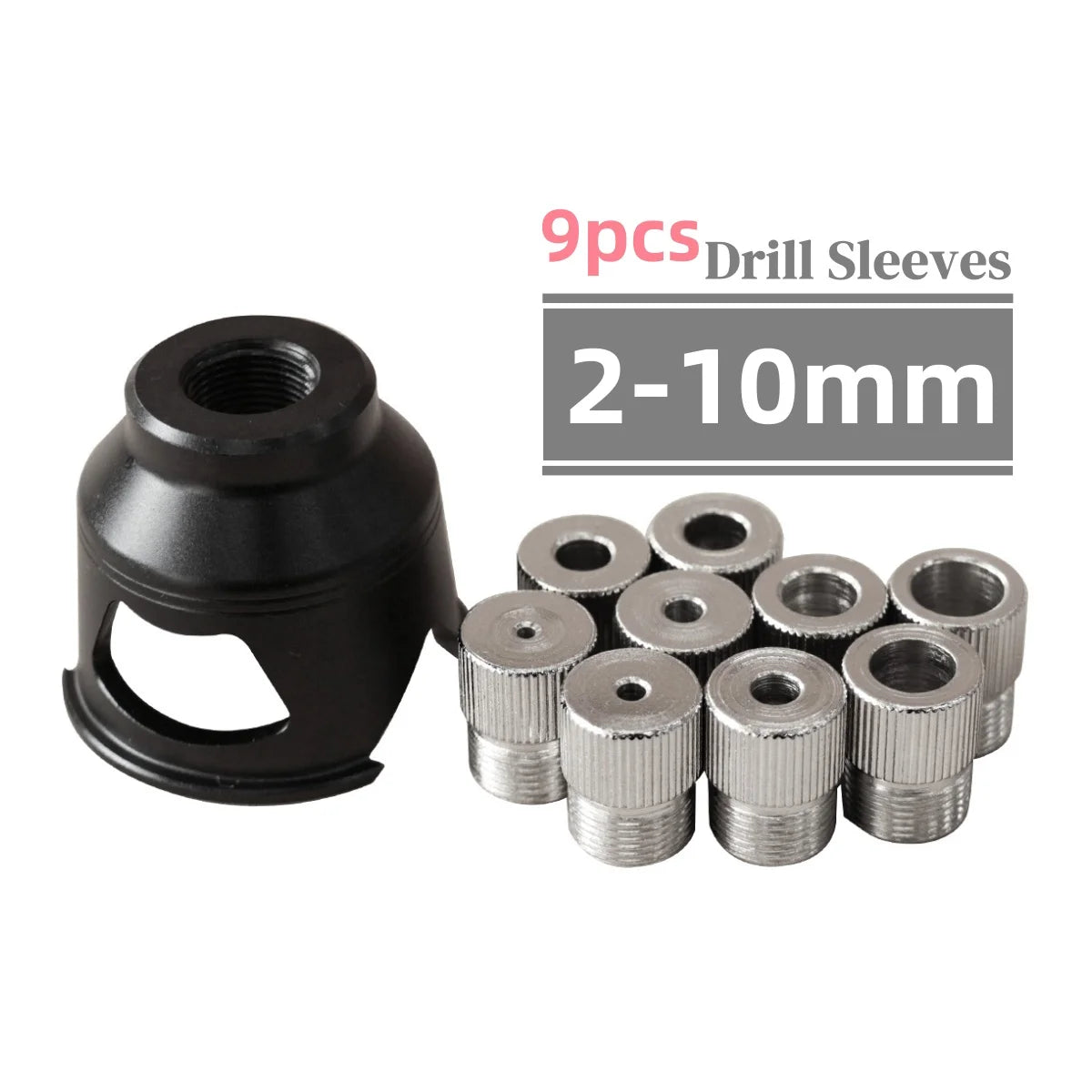 Vertical Drill Guide Doweling Jigs Kit 2-10mm/6,8,10mm Drill Positioning Aluminum Straight Angled Guide Locator Hole Puncher Tool