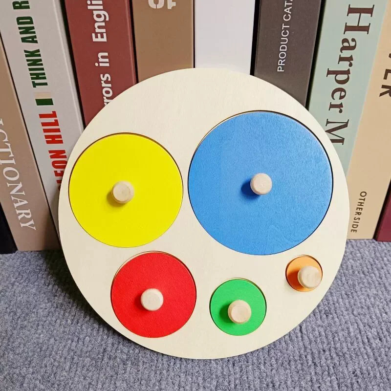 Juguetes Montessori de madera para niños de 1, 2 y 3 años, juegos de combinación de formas de números y alfabetos, juguetes educativos tempranos para niños.