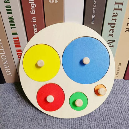 Juguetes Montessori de madera para niños de 1, 2 y 3 años, juegos de combinación de formas de números y alfabetos, juguetes educativos tempranos para niños.
