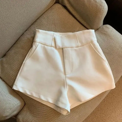 Women's Shorts Mooyufon Black Shorts Women Harajuku Elegance High Waisted Shorts A-Line Slim Casual Hot Girl Straight Pants Sexy