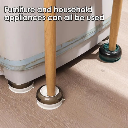 Universal Anti Vibration Pads Washing Machine Rubber Foot Mat Silent Refrigerator Furniture Pad Furniture Lifting Foot Base