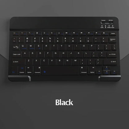 Spanish/English Bluetooth Keyboard 10 inch for iPad Air Pro Wireless Rechargeable Keyboard for Phone Tablet Laptop Universal
