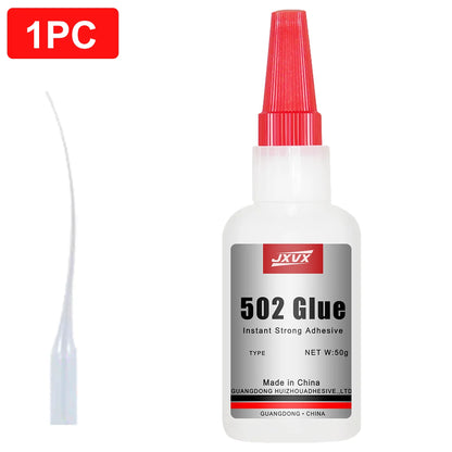 50/20g Multi-purpose 502 Instant Strong Super Glue Universal Superglue Mighty Instant Glue for Resin Ceramic Metal Glass Fast Dry