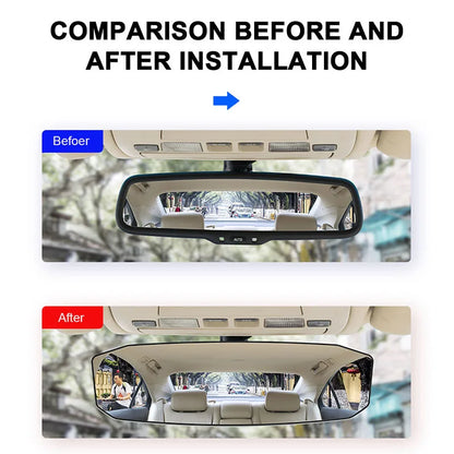 SEAMETAL Espejos de coche para bebé, espejo retrovisor interior, espejo retrovisor gran angular convexo, espejo antideslumbrante de gran visión, monitor auxiliar