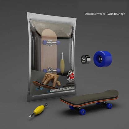 Puzzle Toy Finger Skateboard Maple Wood Fingerboard Hobbies Novelty Anti Stress Sensory Toys For Boy Mini Funny Cute Skate Gift