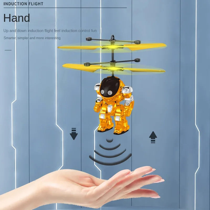 Intelligent Sensing Aircraft Mech Warrior Flying Robot Luminous Suspension Gesture Sensing Flying Ball