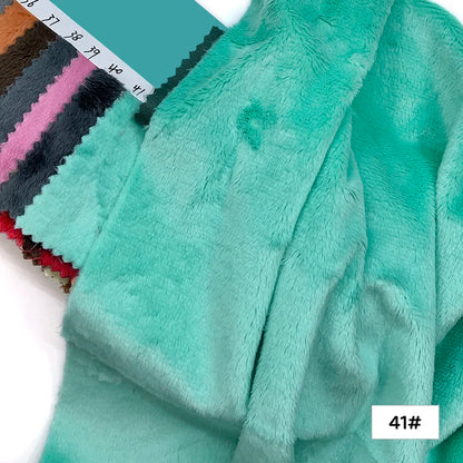 45x50cm 34~66# Plush Fabric For Sewing 5mm Pile Length 100 Polyester Hair Material For Popular Cotton Dolls DIY Handmade Fabric