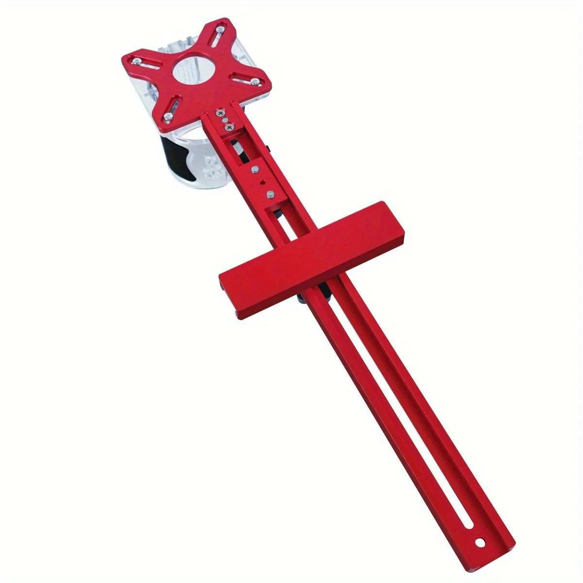 MM/Inch Multifunctional Cabinet Hardware Jig and Router Guide, 4 in 1 Router Milling Groove Bracket, Router Circle Cutting Jig