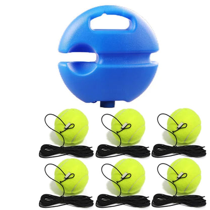Professional Tennis Training Aids Bases With Elastic Rope Ball Practice Self-Duty Rebound Tennis Trainer Tennis Practice Tool