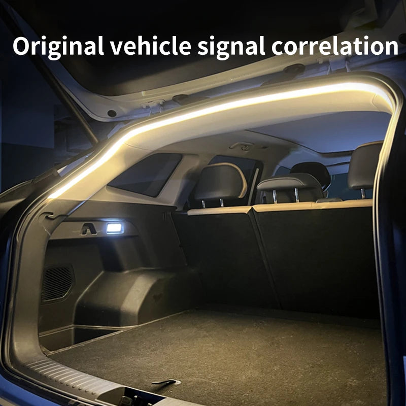 12V DIY environment light strip, car trunk LED light strip, high brightness, used for interior decoration of vehicles, tailgate