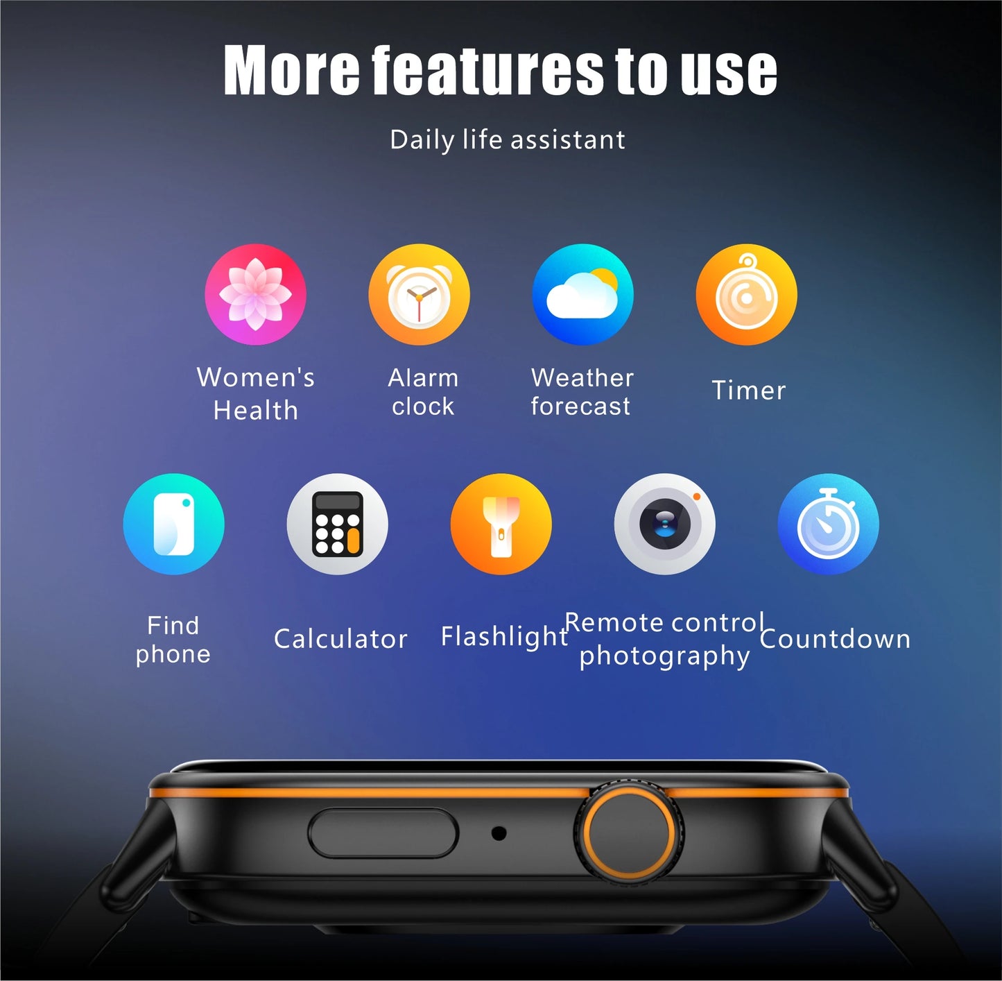 NEW Fashion Built-in 6 Stars GPS Position Smart Watch, Women 2.01'' AMOLED HD Screen IP68 Waterproof Sport  Bracelets For Ladies