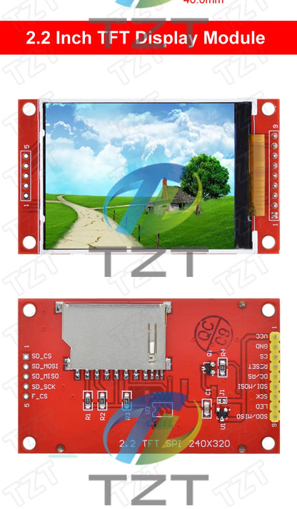 TFT Display, 0.96/1.3/1.44/1.8/2.4/2.8/3.5 Inch TFT Full Color Screen LCD Module, ST7735 ILI9341 Driver Interface SPI for Arduino