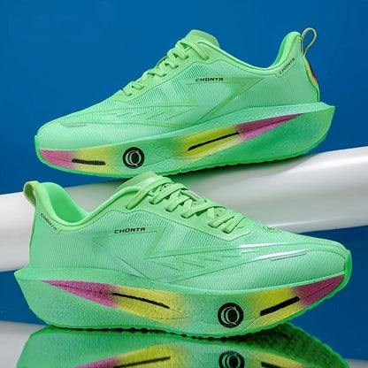 Men's Fashionable Casual Comfortable Sports Running Shoes - Breathable Fabric Upper, Non-Slip, Wear-Resistant, Shock-Absorbing Sole, Round-Toe Lace-Up Casual Running Shoes, Suitable for All Seasons