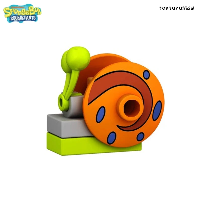 SpongeBob SquarePants Big Star Krabby Patty Burger King Anime People Cartoon Anime Small Particle People Assembly Toy Model Gift