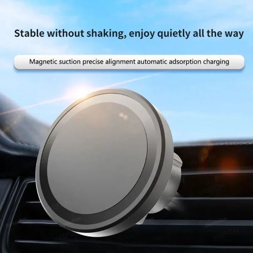 For MagSafe Car Wireless Charger 30W - Air Vent Clip Phone Holder - Stable Grip For iPhone 13-17 Pro Max & Fast Charging Stand