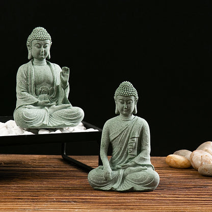 Buddha Statue, Fish Tank Decoration, Mini Buddhism Figurine Desk Topper, Tablescape Decor, Home Zen Statue