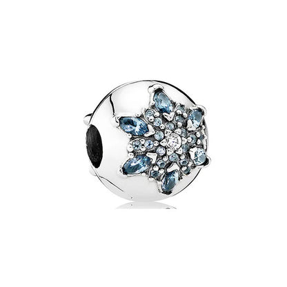 Nuevo colgante de plata 925 compatible con pulsera original, joyas para mujer, serie azul, colgante de pulpo, delfín, búho, camaleón
