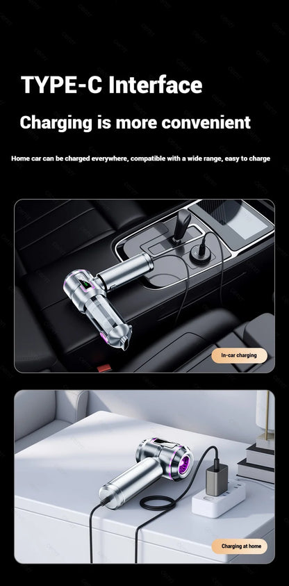 NEW Car Vacuum Cleaner, 998000PA Mini Cordless Powerful Portable Car Vacuum Cleaner for Home, Handheld Blower Car Cleaner