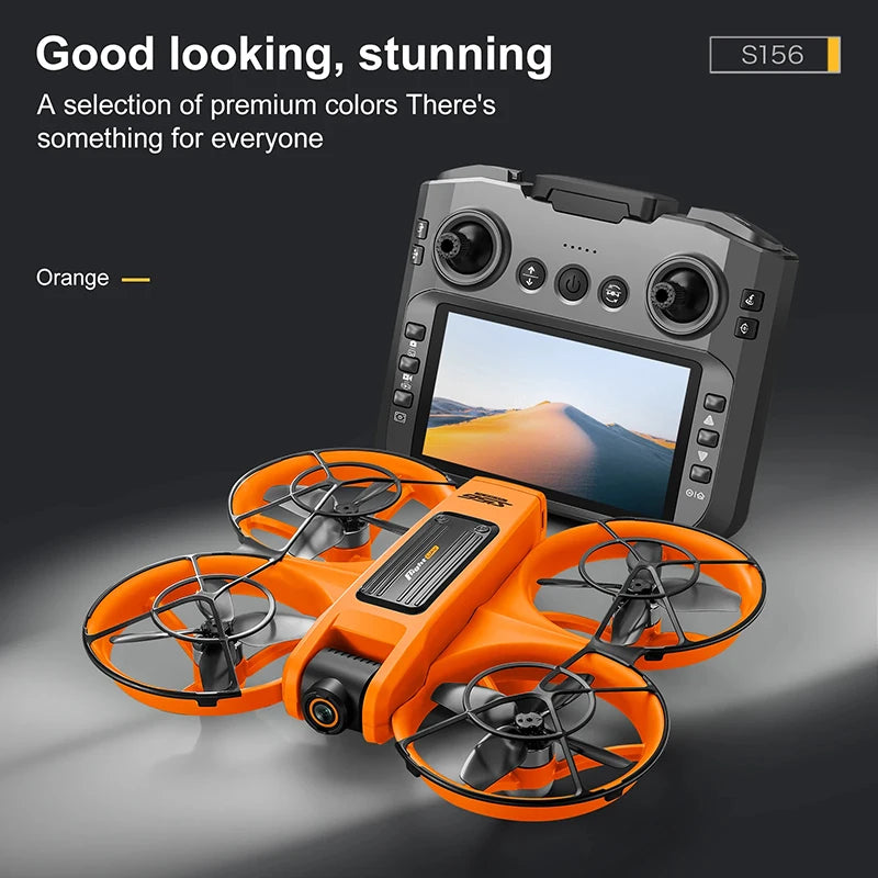 Upgrade S156 Drone 8K HD Dual Camera 3 Battery 5G WiFi FPV Brushless Motors Optical Flow Hover Obstacle Avoidance GPS Four-Axis Drone