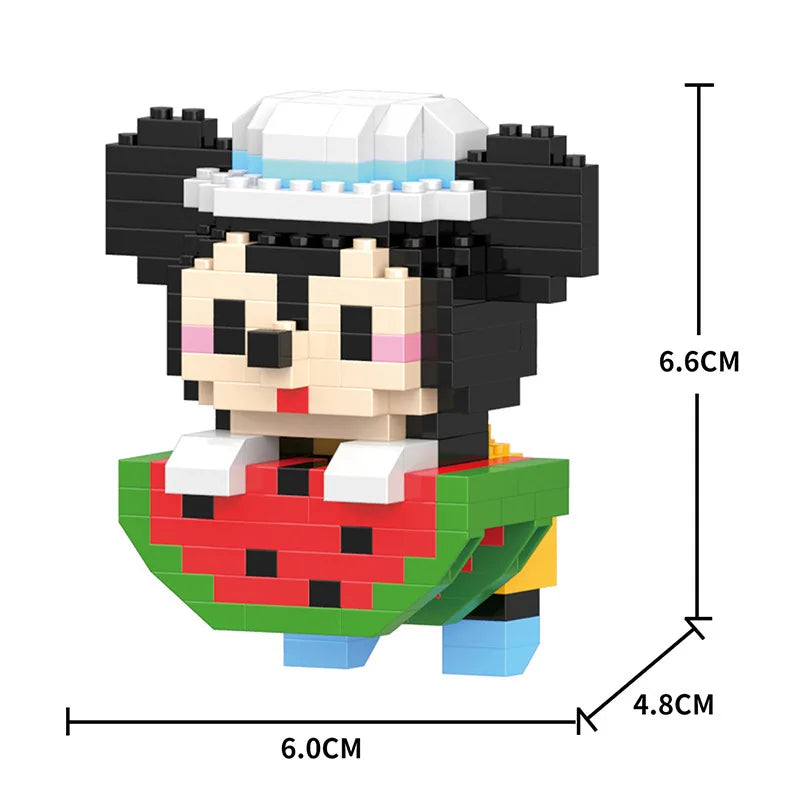 Cartoon Cool Rice Building Blocks Animal Dolls Educational Assembled Toys Ornaments Small Particles Children's Birthday Gifts