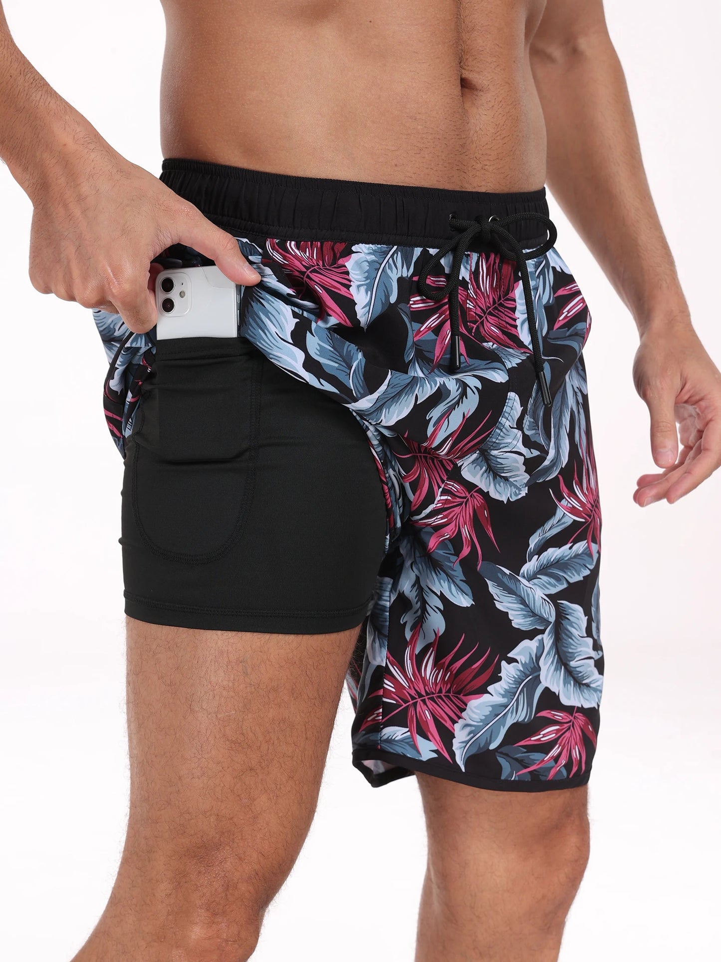 Summer men's hot selling beach pants, casual vacation printed men's pants, comfortable and breathable street clothing