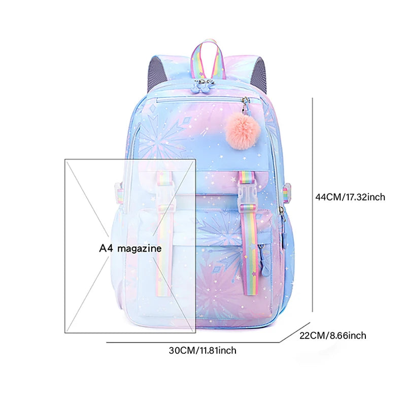 Capybara & Watermelon Graphic Print Schoolbags, Cute Cartoon Children Backpack, Girls Boys School Backpack, Capybara Lovers Bags