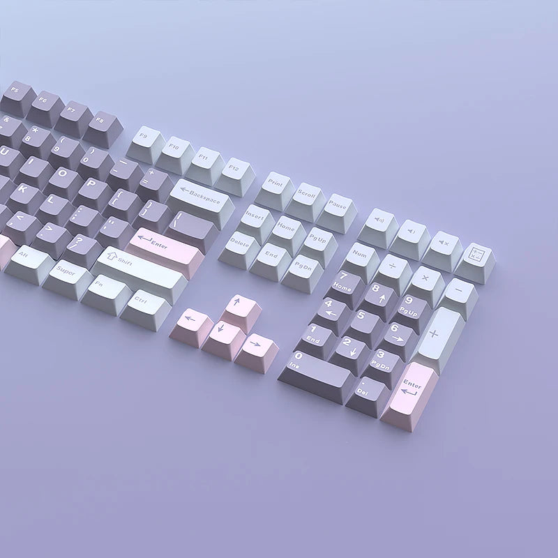 126 Keys Double Shot PBT Cherry Keycaps Mechanical Game Keyboard Wireless for MX Switch Keycap GMK67 GMK87 GMK61 Keyboard Keycap