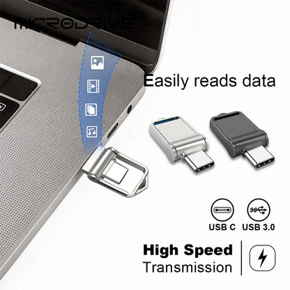 Mini Type C Ultra Dual USB 2.0 Flash Drive 32 GB 64 GB 128 GB Memoria USB Unidad Flash Disco U