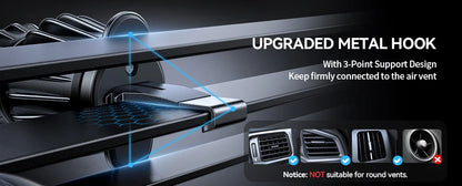 15W Magnetic Phone Holder Mount Charger, Fast Wireless Car Charger for iPhone 16/15/14/13, Air Vent Car Phone Mount 1/2pcs, JOYROOM