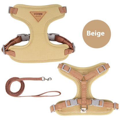 Escape Proof Cat Harness with Leash, Adjustable Soft Vest, Pet Walking Set for Outdoor, Kitty Safety No Pull Comfort Design