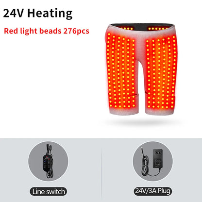 Red Light Therapy Hip Massager - 3-Gear Heat & Vibration, For Recovery & Warmth, Relieves Muscle Stiffness, For Recovery & Daily Care