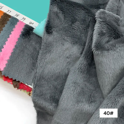 45x50cm 34~66# Plush Fabric For Sewing 5mm Pile Length 100 Polyester Hair Material For Popular Cotton Dolls DIY Handmade Fabric