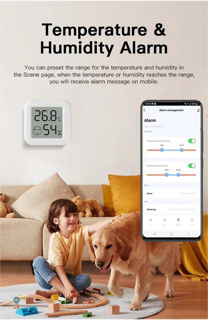 Tuya Zigbee 3.0, Temperature Humidity Sensor, Hygrometer, APP Remote Control Thermometer, Smart Life For Smart Home, Work With Yandex Alexa