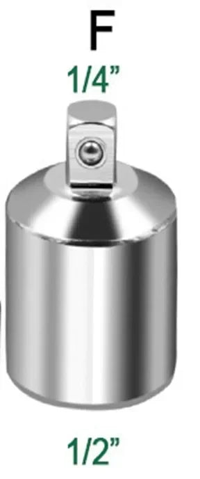 Socket Adapter Ratchet Wrench Adapter 1/2 Large Flywheel 3/8 Medium Flywheel 1/4 Small Flywheel CR-V Chrome Vanadium Steel Set