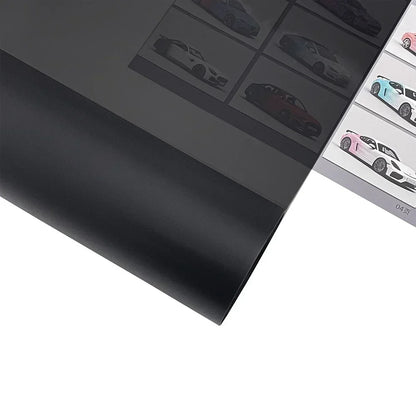 Gloss Transparent Light Black Smoke PVC Film Tint, 30 X60cm, Headlight Taillight Wrap Cover Film, Foil Sticker Cover, Car Styling