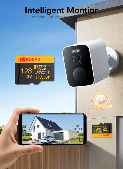 KODAK 100% Original Micro sd Card 32GB 64GB 128GB 256GB Microsd Memory Card Class10 SDXC U3 4K TF Card for Drone Phone