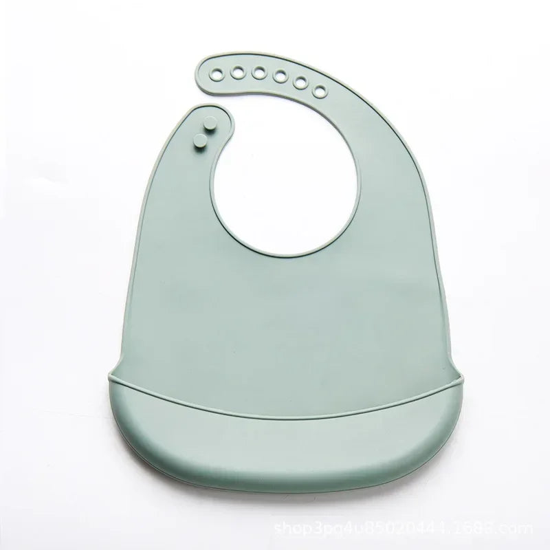 Silicone Baby Bib Waterproof Saliva Dripping Banana Bibs Newborn Feeding Soft Edible Aprons Baby Adjustable Burp Scarf