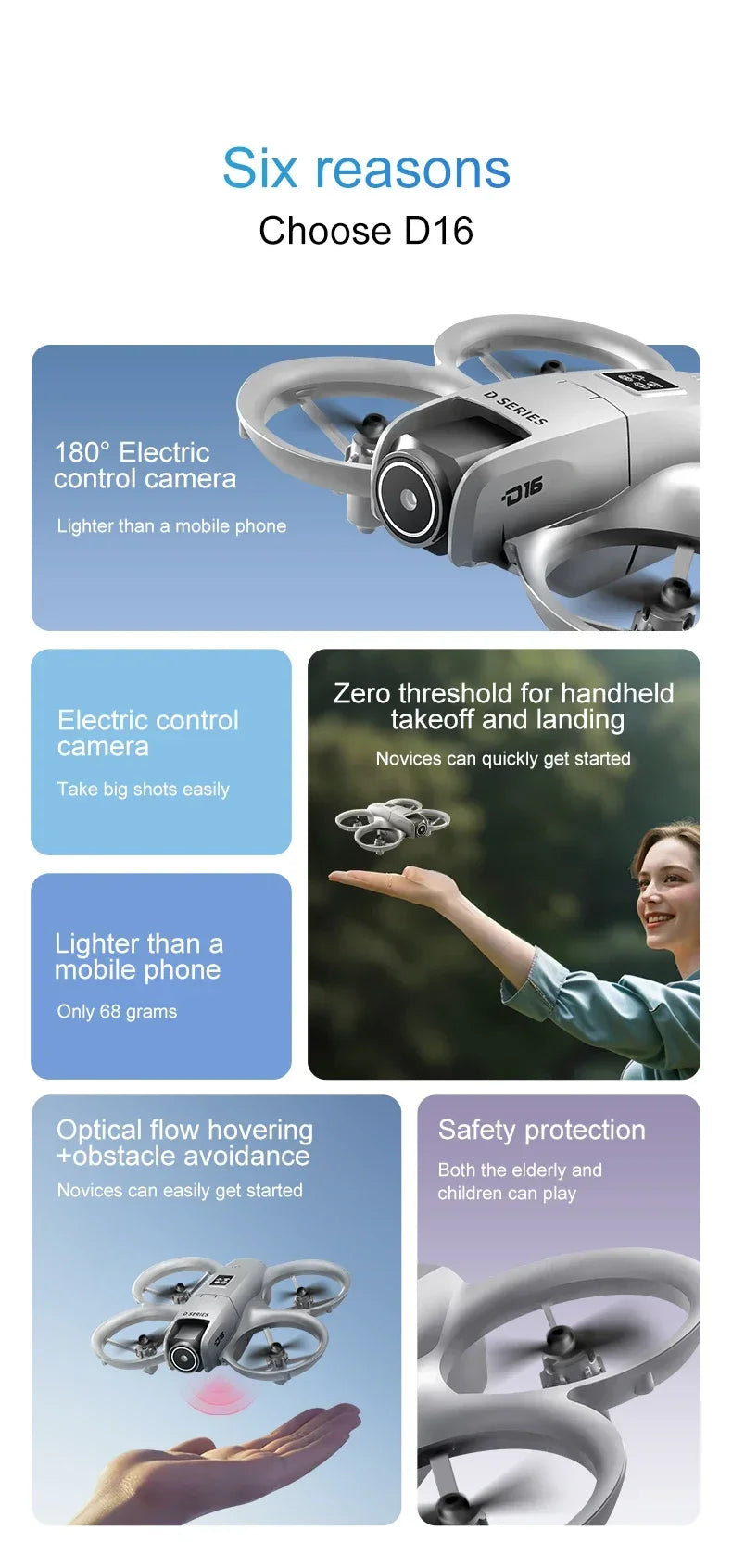 Lenovo D16 GPS Drone 8K Aerial HD Professional Dual-camera Helicopter Optical Flow Positioning Avoidance Brushless Power Drone