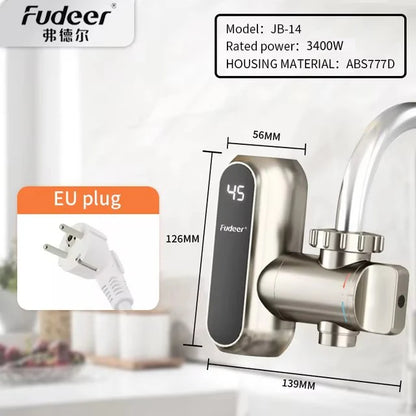 Fudeer Electric Water Heater Kitchen Faucet Connector Instant Hot Water Tap Adapter 220V Water Heater Bathroom Accessories