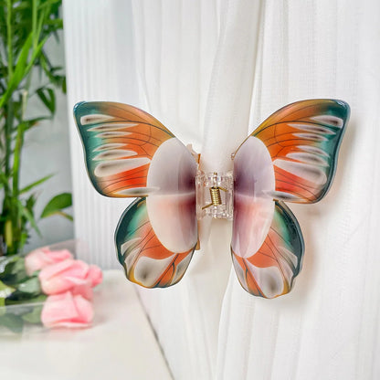 1pc ultra-fantasy simulation butterfly clip temperament hair clip for pinning hair shark clip hair accessory head accessory