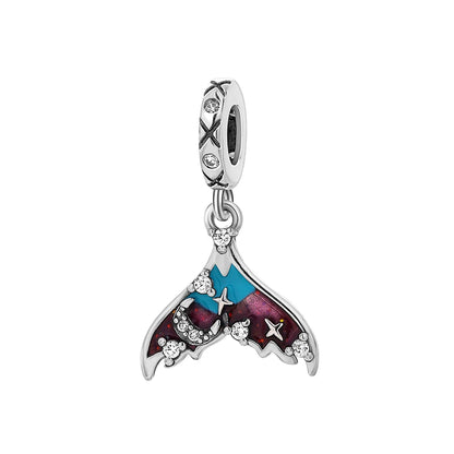 New 925 Silver Octopus crab Charm Bead Sea turtle starfish Seahorse dolphin Pendant Fit Original Bracelet Women DIY Jewelry Gift