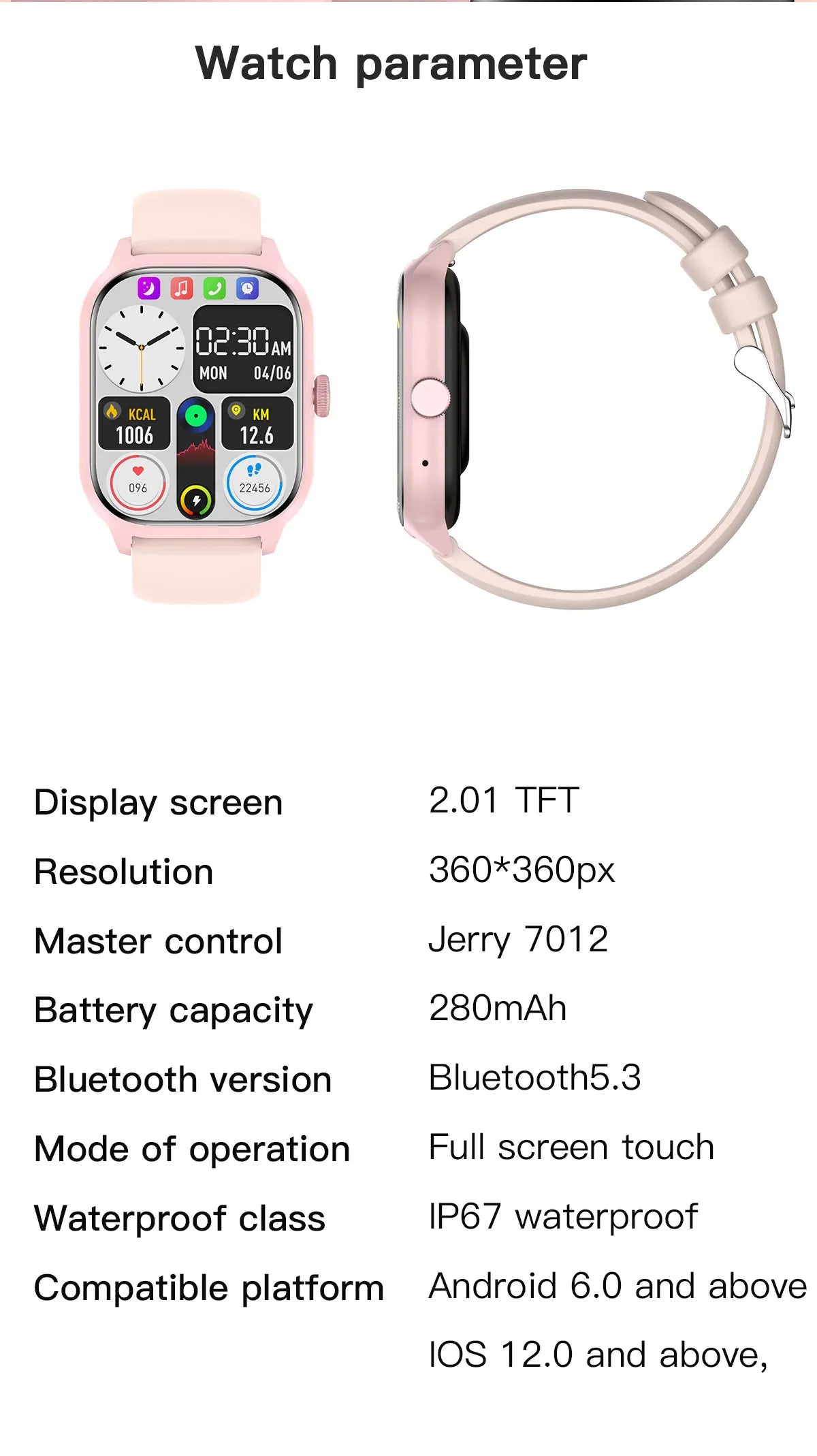 Smart Watch, Android Gift, Bluetooth Call Smartwatch, Touch Dial, Music, Fitness Tracker, Sports Watches, LEMFO LT10