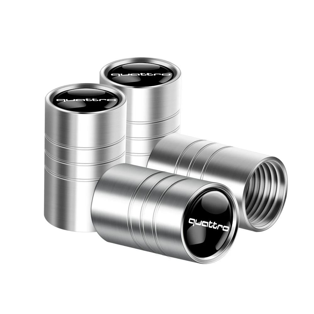 Tapas de válvula de neumático para coche con logotipo, accesorios para Audi Sline RS S TT A1 A2 A3 A4 A5 A6 A7 A8 8P B6 B7 B8 C5 C6