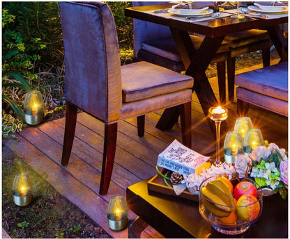 LED Solar Candles Light Flameless Rechargeable Night Light For Wedding Party Garden Decor, Outdoor Waterproof Solar Candles Lamp