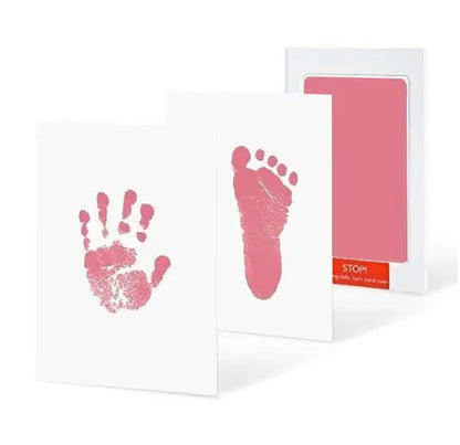 2/4pc Baby Handprint Footprints Ink Pads Safe Non-toxic No-Touch Skin Inkless Inkpad Kits Pet Cat Dog Paw Prints Souvenirs Gifts